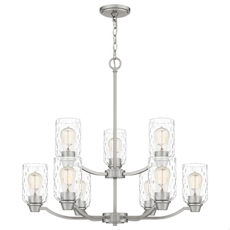 Quoizel Acacia 9-Light Brushed Nickel Chandelier ACA5029BN